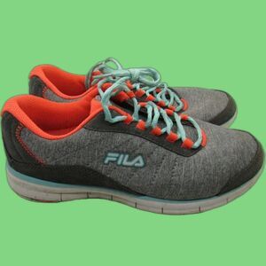 Womens Comfort Sneakers sz 10 Lightweight Fabric Cool Max Memory Foam Fila Twis